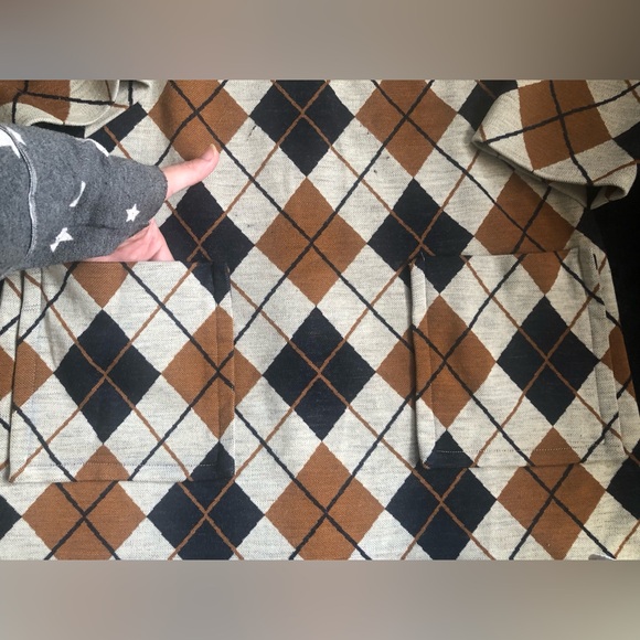 Vintage Leslie J Argyle Shift Dress Union Made ILGWU M Please See Measurements - Picture 2 of 12